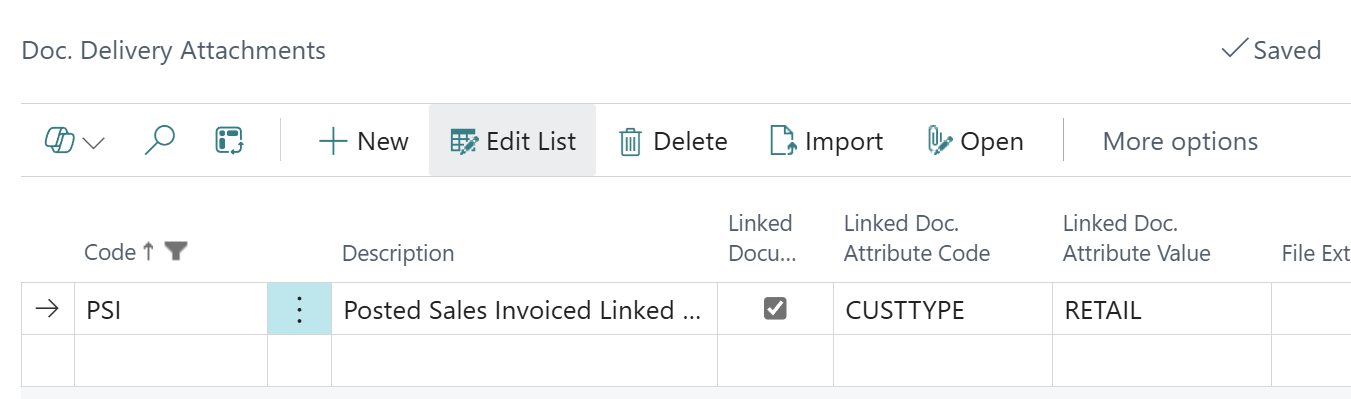 Populating attributes in Dynamics 365 Business Central