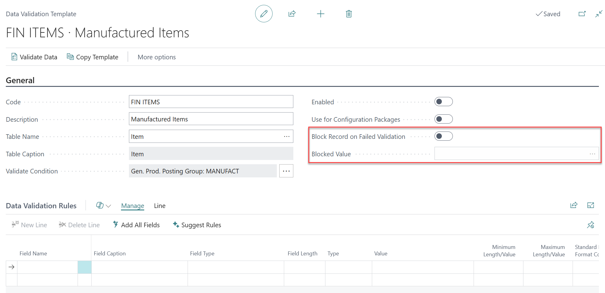 automatically block records Business Central
